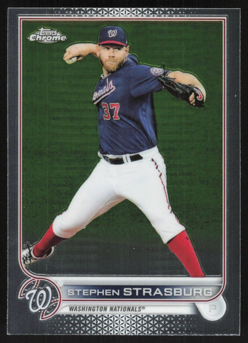 Stephen Strasburg 2022 Topps Chrome Baseball # 184 Washington Nationals Base - Collectible Craze America