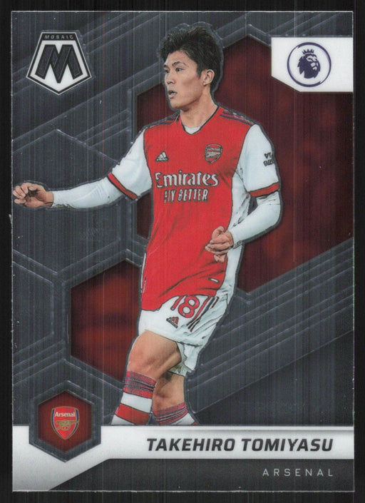 Takehiro Tomiyasu 2021 Panini Mosaic Premier League # 70 Arsenal FC Base - Collectible Craze America