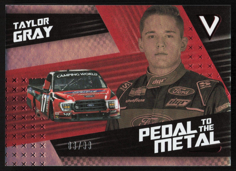 Taylor Gray 2022 Panini Chronicles Racing Pedal to the Metal # 2 Red 83/99 - Collectible Craze America