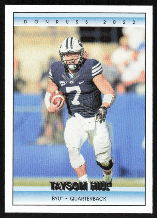 Taysom Hill 2022 Panini Chronicles Draft Picks # 12 Donruss BYU Cougars - Collectible Craze America