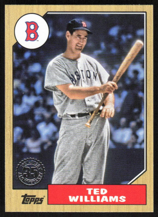 Ted Williams 2022 Topps Update # 87TBU-12 1987 Topps Boston Red Sox - Collectible Craze America