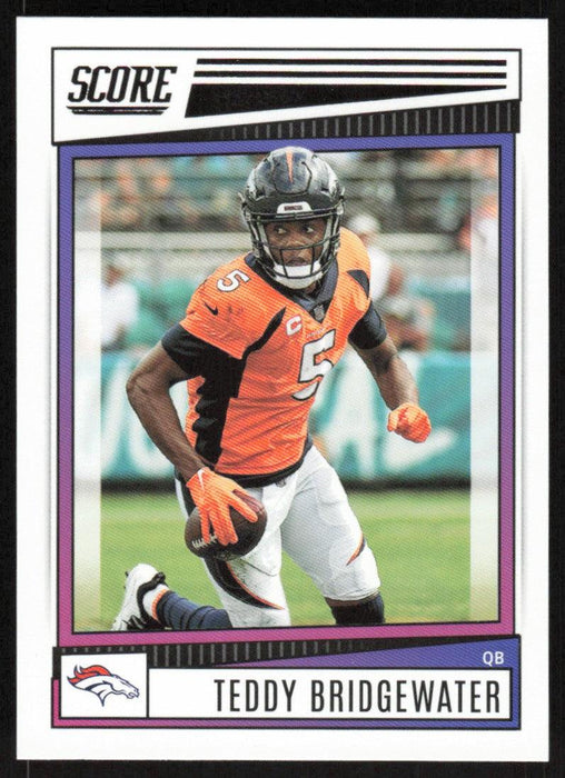 Teddy Bridgewater 2022 Panini Score Football # 78 Base Denver Broncos - Collectible Craze America