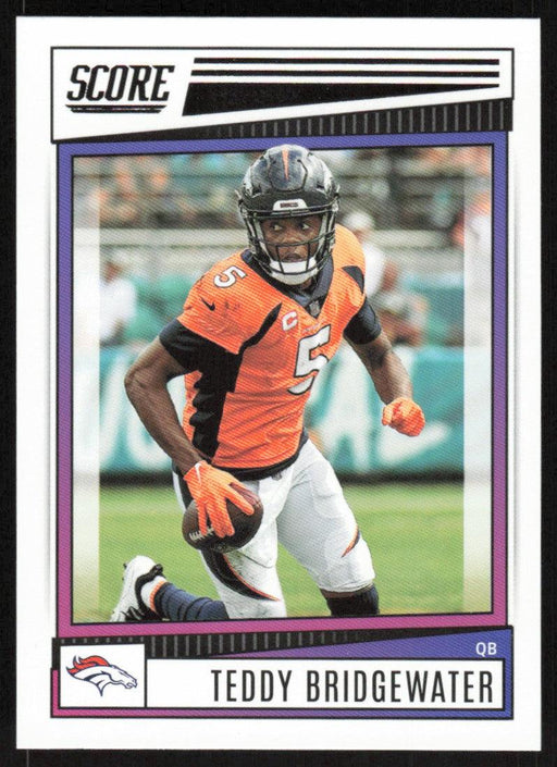 Teddy Bridgewater 2022 Panini Score Football # 78 Base Denver Broncos - Collectible Craze America