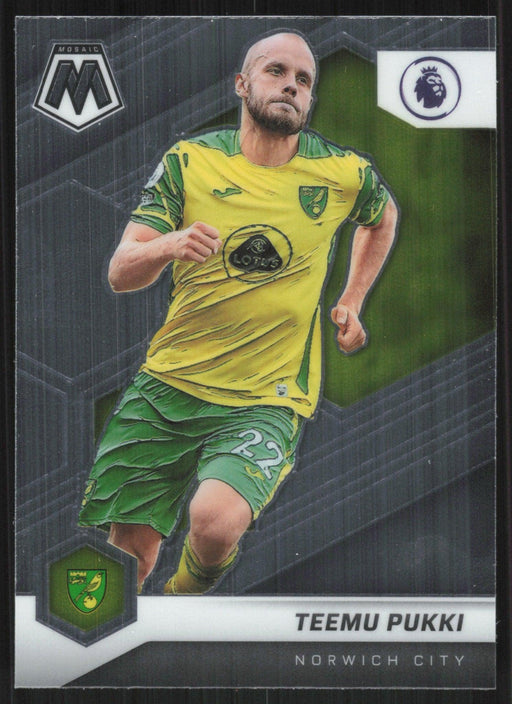 Teemu Pukki 2021 Panini Mosaic Premier League # 99 Norwich City Base - Collectible Craze America