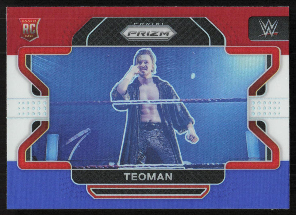 Teoman 2022 Panini Prizm WWE # 42 RC Red White Blue Prizm NXT UK - Collectible Craze America