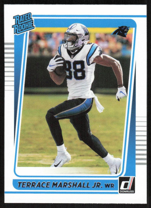 Terrace Marshall Jr. 2021 Donruss Football # 266 RC Carolina Panthers Rated Rookie Base - Collectible Craze America