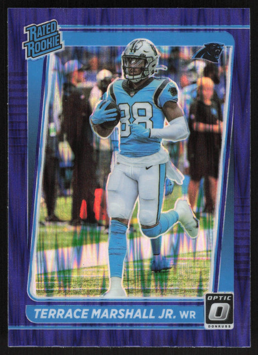 Terrace Marshall Jr. 2021 Donruss Optic Rated Rookie # 218 RC Purple Shock Carolina Panthers - Collectible Craze America