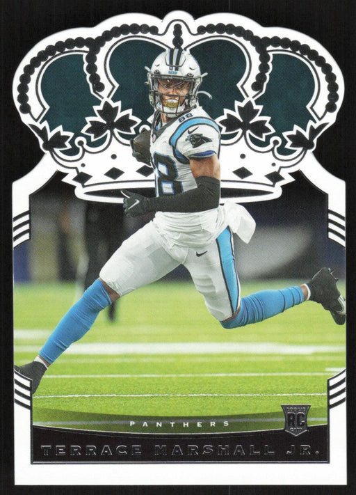 Terrace Marshall Jr. 2021 Panini Chronicles Crown Royale Rookies # CR-31 RC Die-Cut Carolina Panthers - Collectible Craze America