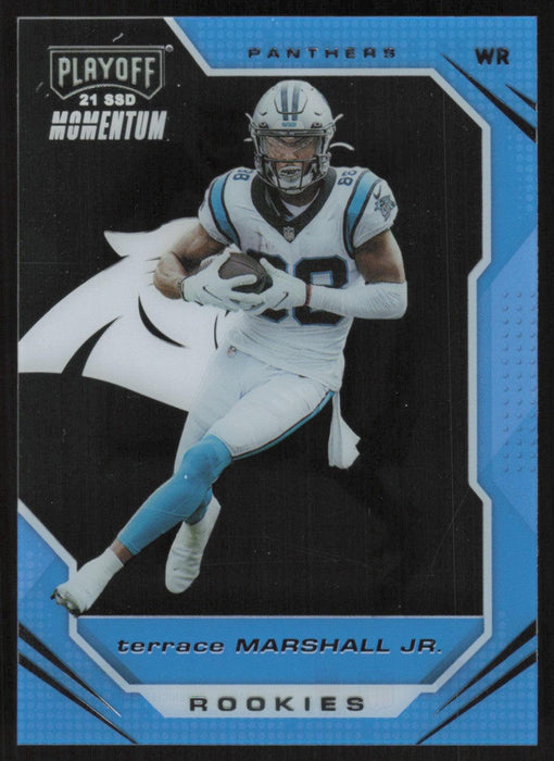 Terrace Marshall Jr. 2021 Panini Chronicles Playoff Momentum # PMR-19 RC Carolina Panthers - Collectible Craze America