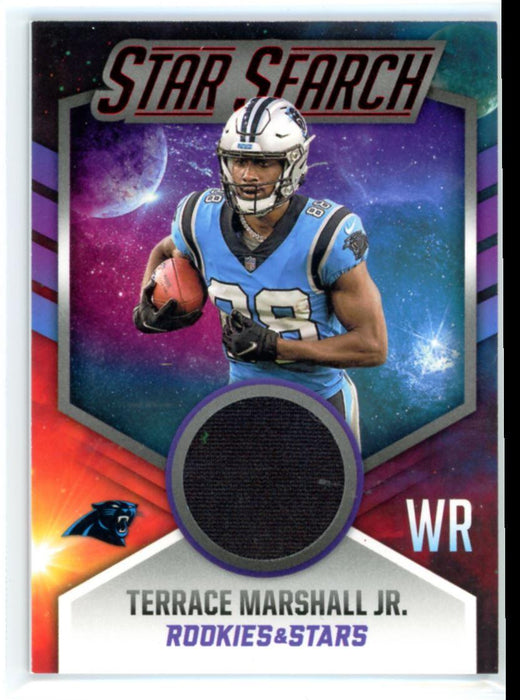 Terrace Marshall Jr. 2021 Panini Rookies & Stars Star Search # SS-TMJ Patch  Caro