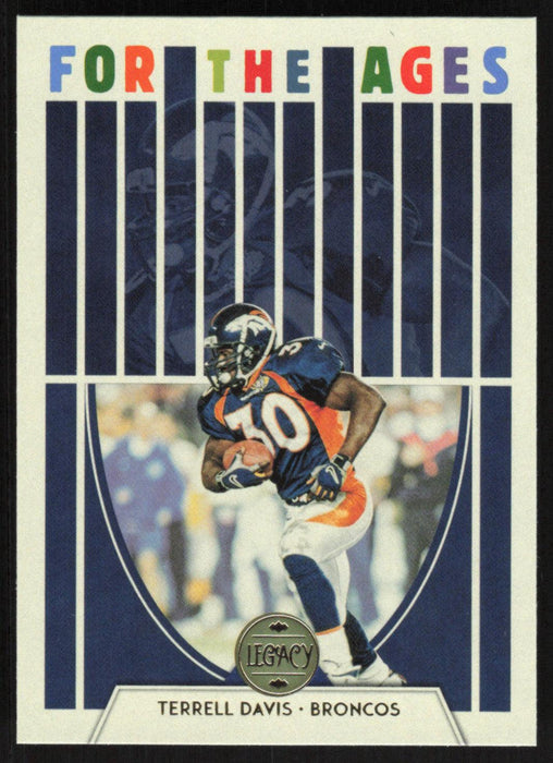 Terrell Davis 2022 Panini Legacy For The Ages # FA-8 Denver Broncos - Collectible Craze America