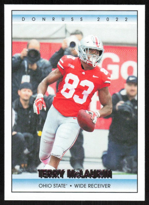 Terry McLaurin 2022 Panini Chronicles Draft Picks # 19 Donruss Pink Ohio State Buckeyes - Collectible Craze America