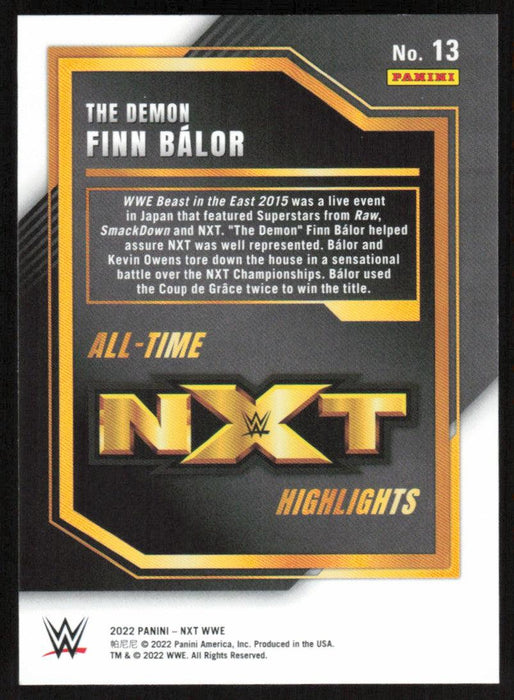 The Demon Finn Balor 2022 Panini WWE NXT # 13 All-Time NXT Highlights NXT - Collectible Craze America