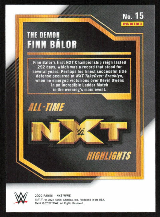 The Demon Finn Balor 2022 Panini WWE NXT # 15 All-Time NXT Highlights NXT - Collectible Craze America