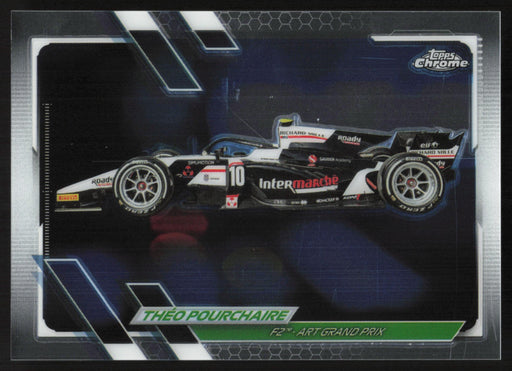 Theo Pourchaire 2021 Topps Chrome Formula 1 # 136 F2 - Art Grand Prix - Collectible Craze America