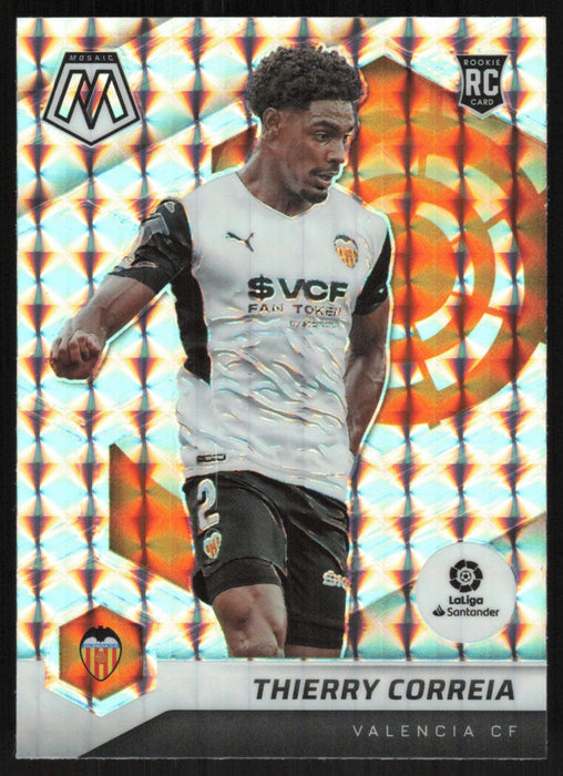 Thierry Correia 2021 Panini Mosaic La Liga # 198 RC Mosaic Prizm Valencia CF - Collectible Craze America