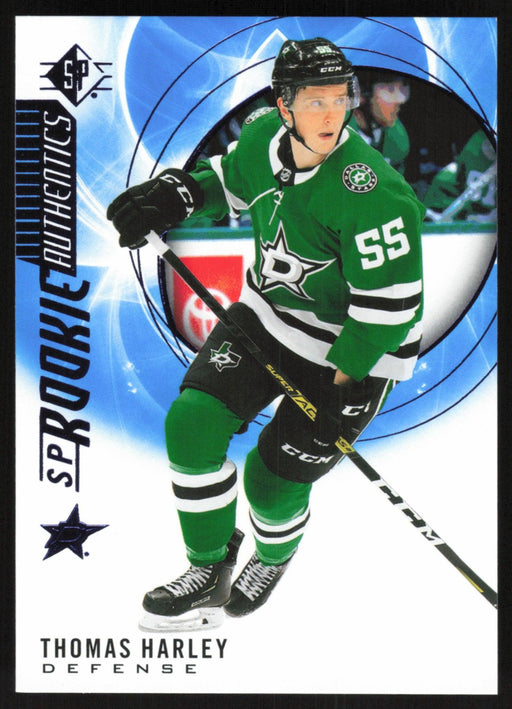 Thomas Harley 2020 SP Hockey Rookie Autentics # 110 RC Blue Dallas Stars - Collectible Craze America