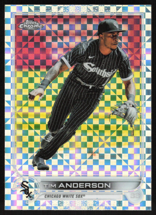 Tim Anderson 2022 Topps Chrome # 197 X-Fractor Chicago White Sox - Collectible Craze America