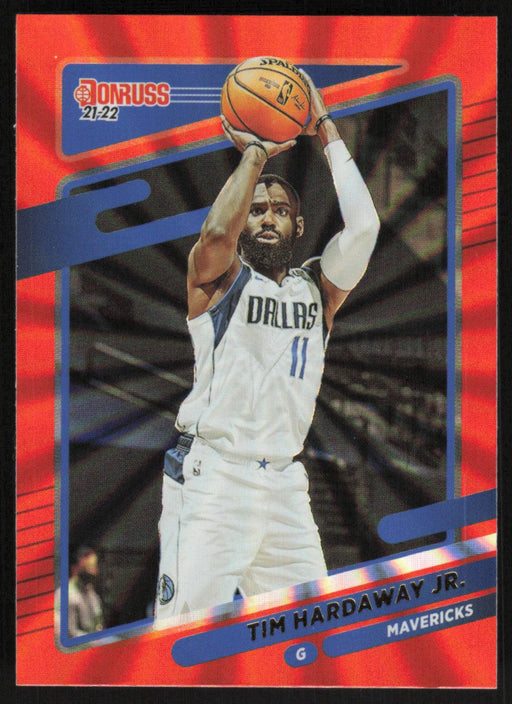 Tim Hardaway Jr. 2021 Donruss # 183 Orange Holo Laser Dallas Mavericks - Collectible Craze America