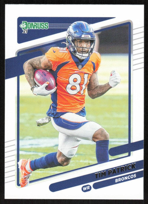 Tim Patrick 2021 Donruss Football # 186 Denver Broncos Base - Collectible Craze America