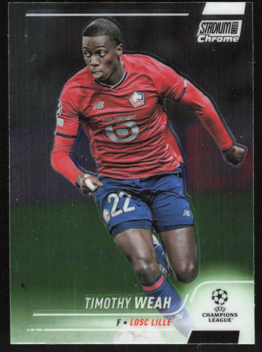 Timothy Weah 2021 Topps Stadium Club Chrome UEFA Champions League # 35 LOSC Lille Base - Collectible Craze America