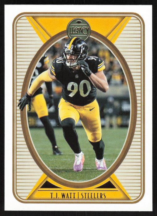 TJ Watt 2022 Panini Legacy Football Base # 83 Pittsburgh Steelers - Collectible Craze America