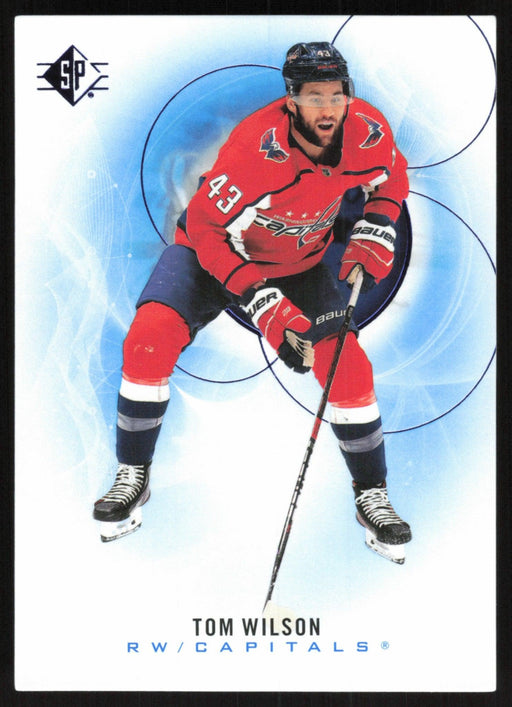 Tom Wilson 2020 SP Hockey # 77 Washington Capitals Blue Parallel - Collectible Craze America