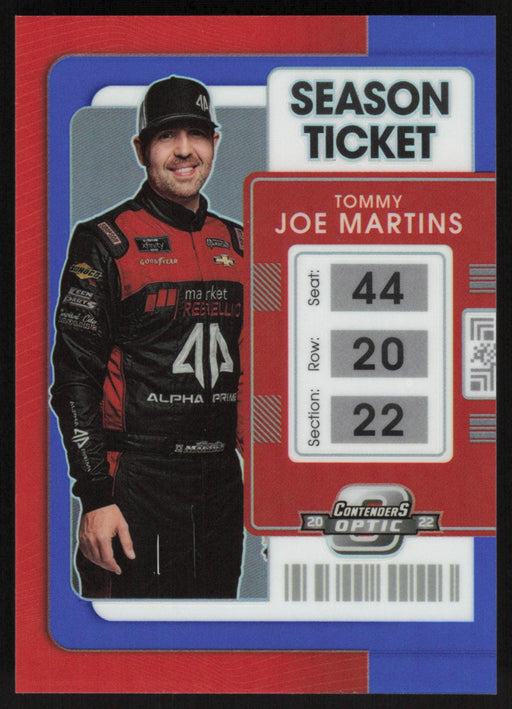 Tommy Joe Martins 2022 Panini Chronicles Racing Contenders Optic # 8 Blue 171/199 - Collectible Craze America