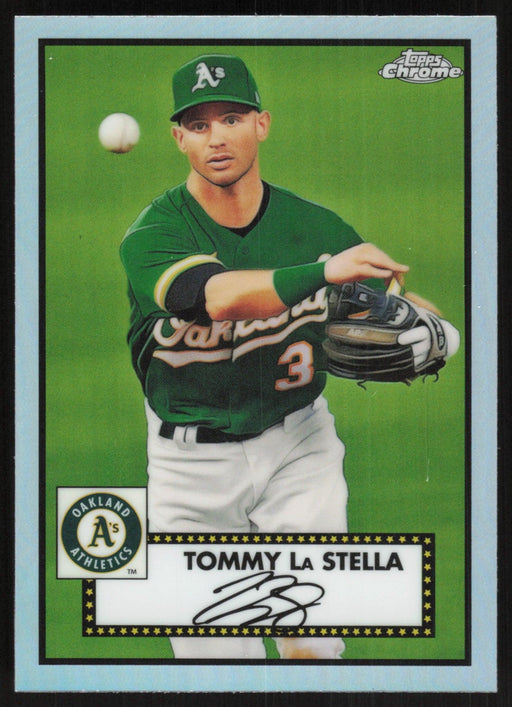 Tommy La Stella 2021 Topps Chrome Platinum Anniversary # 370 Refractor Oakland Athletics - Collectible Craze America