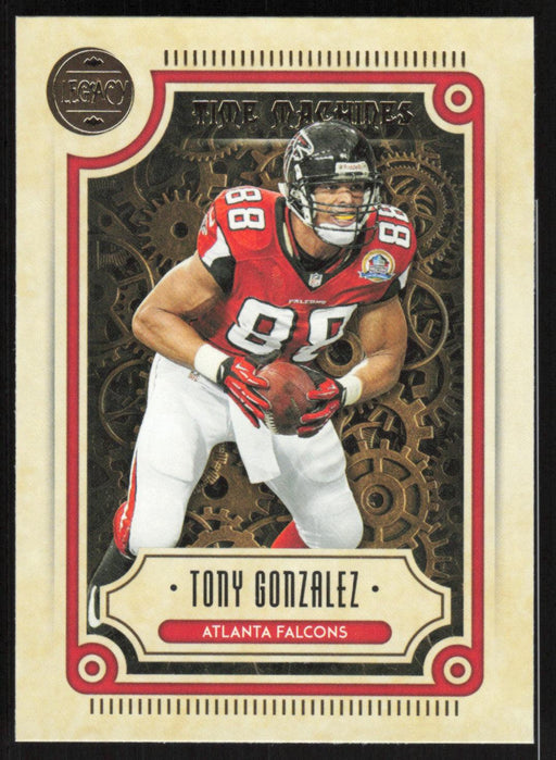 Tony Gonzalez 2022 Panini Legacy Time Machines # TM-22 Atlanta Falcons - Collectible Craze America