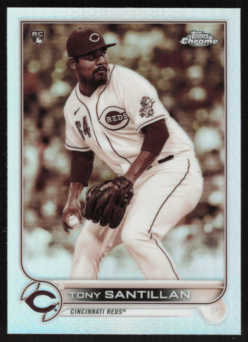 Tony Santillan 2022 Topps Chrome # 193 RC Sepia Refractor Cincinnati Reds - Collectible Craze America