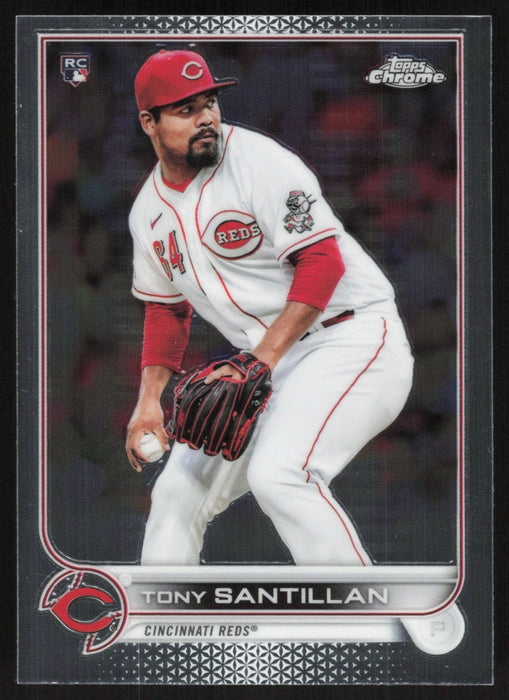 Tony Santillan 2022 Topps Chrome Baseball # 193 RC Cincinnati Reds Base - Collectible Craze America