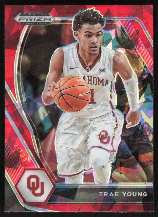 Trae Young 2021 Panini Prizm Draft Picks # 78 Red Ice Prizm Oklahoma Sooners - Collectible Craze America