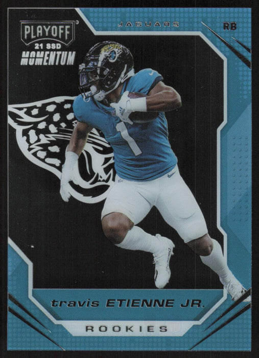 Travis Etienne Jr. 2021 Panini Chronicles Playoff Momentum # PMR-12 RC Jacksonville Jaguars - Collectible Craze America