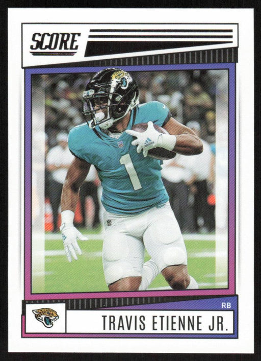 Travis Etienne Jr. 2022 Panini Score Football # 22 Base Jacksonville Jaguars - Collectible Craze America