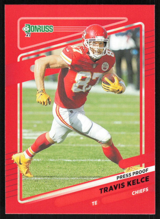 Travis Kelce 2021 Donruss Press Proof Red # 118 Kansas City Chiefs - Collectible Craze America