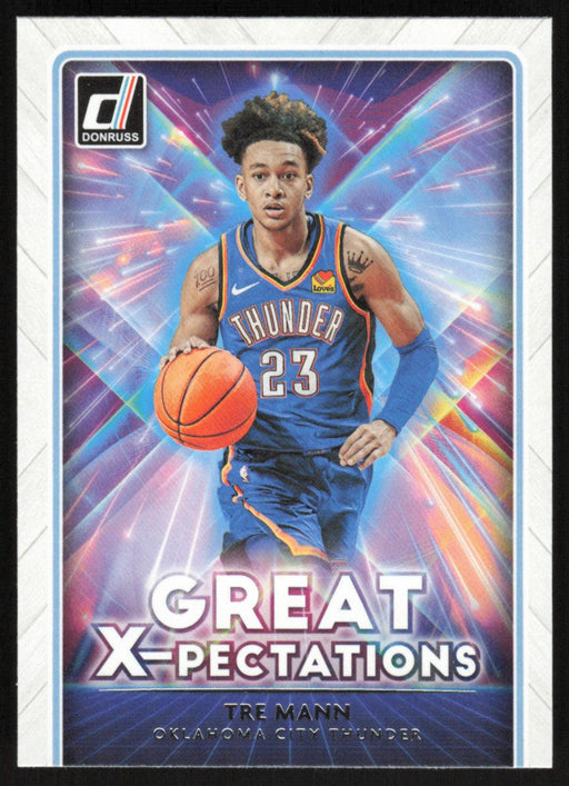 Tre Mann 2021 Donruss Great X-Pectations # 5 Oklahoma City Thunder - Collectible Craze America