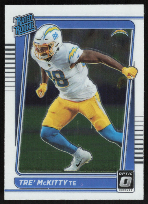 Tre' McKitty 2021 Donruss Optic Rated Rooke # 284 RC Los Angeles Chargers Base - Collectible Craze America