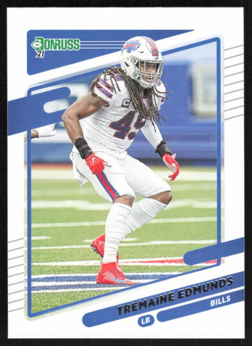 Tremaine Edmunds 2021 Donruss Football # 231 Buffalo Bills Base - Collectible Craze America