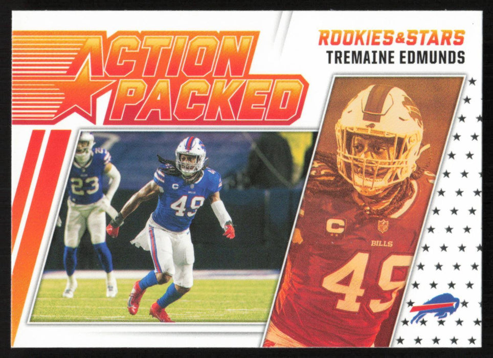 Tremaine Edmunds 2021 Panini Rookie & Stars # AP-17 Action Packed Buffalo Bills - Collectible Craze America