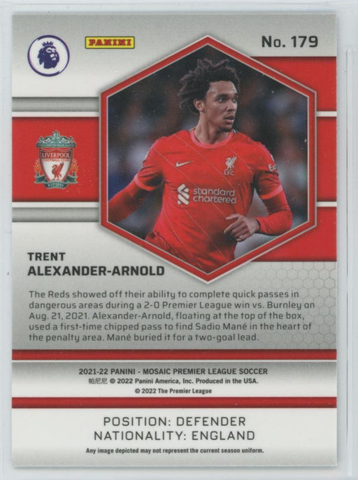 Trent Alexander-Arnold 2021 Panini Mosaic Premier League # 179 Liverpool FC - Collectible Craze America