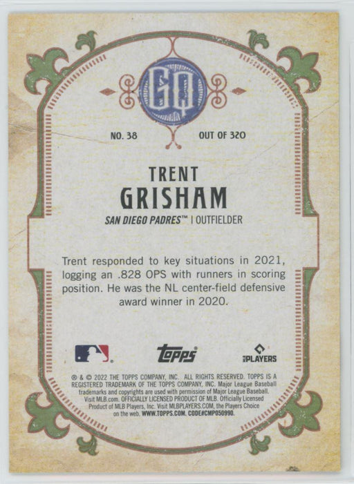 Trent Grisham 2022 Topps Gypsy Queen # 38 San Diego Padres - Collectible Craze America