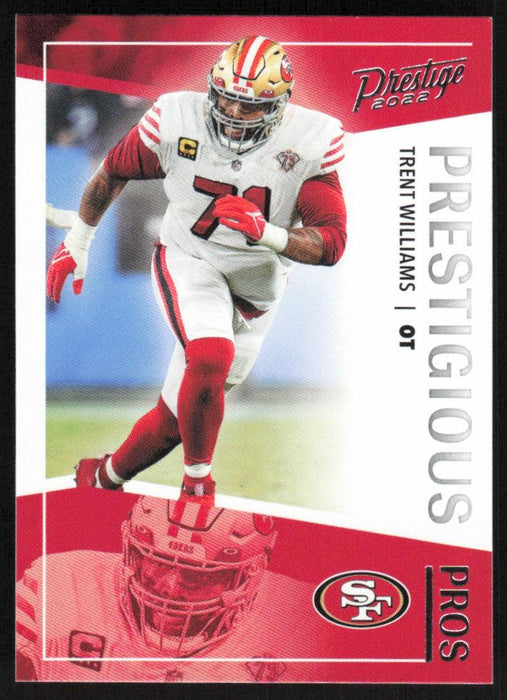 Trent Williams 2022 Panini Prestige Prestigious Pros # PP-22 Insert San Francisco 49ers - Collectible Craze America