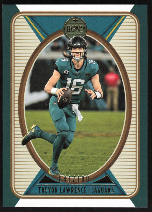 Trevor Lawrence 2022 Panini Legacy # 42 Green 41/100 Jacksonville Jaguars - Collectible Craze America