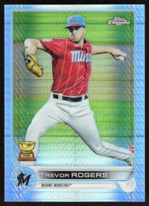 Trevor Rogers 2022 Topps Chrome # 15 Prism Refractor Miami Marlins - Collectible Craze America