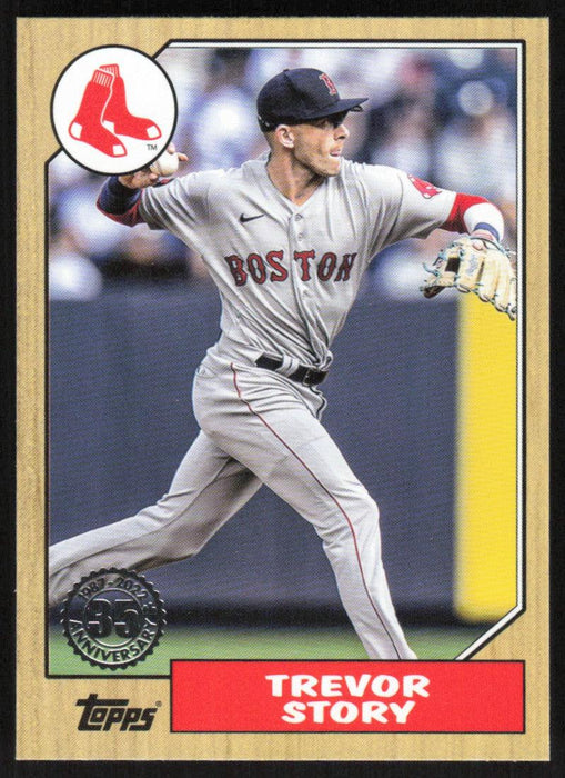 Trevor Story 2022 Topps Update 1987 Topps # 87TBU-8 Boston Red Sox - Collectible Craze America