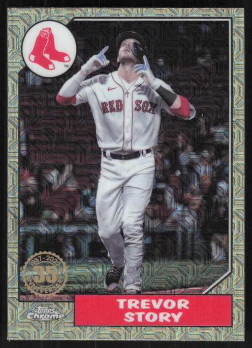 Trevor Story 2022 Topps Update Chrome Silver Pack Mojo # T87CU-61 Boston Red Sox - Collectible Craze America