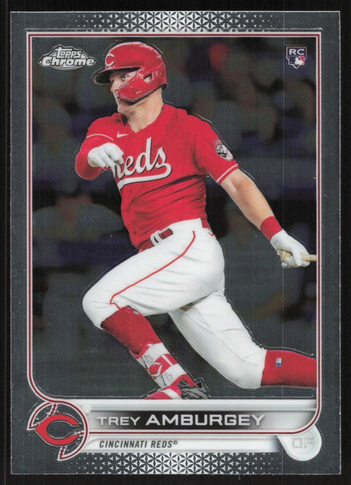 Trey Amburgey 2022 Topps Chrome Baseball # 61 RC Cincinnati Reds Base - Collectible Craze America