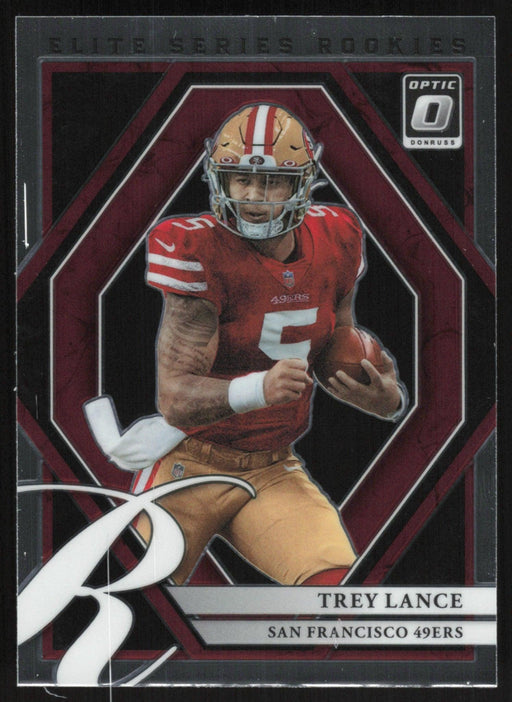 Trey Lance 2021 Donruss Optic Elite Series Rookies # ESR-3 RC San Francisco 49ers - Collectible Craze America