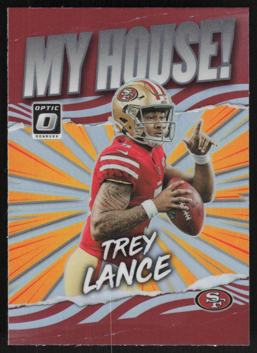 Trey Lance 2021 Donruss Optic My House! # MH-3 RC Silver Prizm San